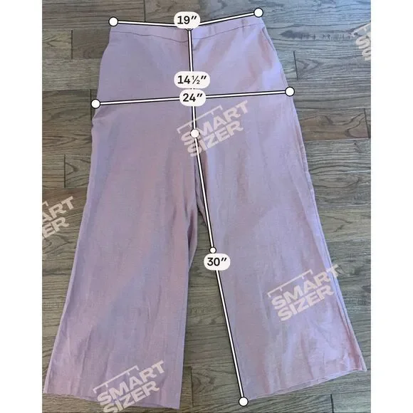 Express NWT pink linen wide leg trouser pant size XL - Picture 3 of 8